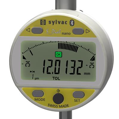 SYLVAC Digital Måleur S_Dial WORK ANALOG NANO 25,0 x 0.0001 mm IP54 (805.6507) BT